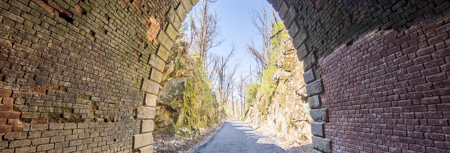 Exiting the Blue Ridge Tunnel on the West side